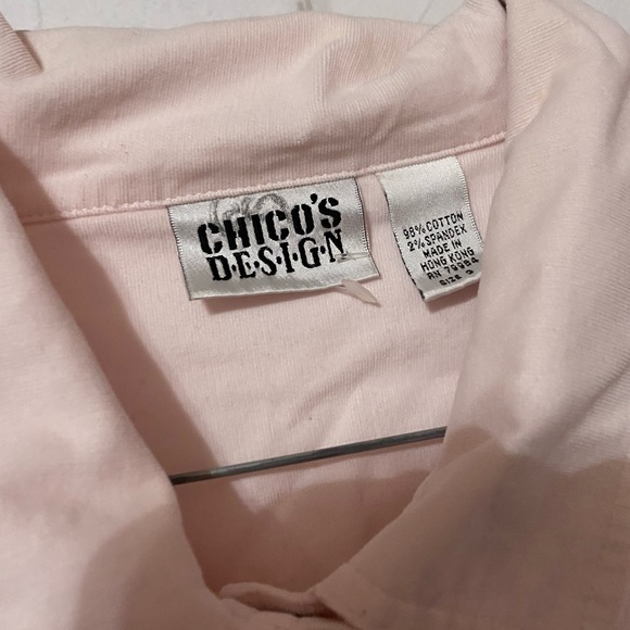 Pale pink corduroy feeling button up - Picture 3 of 3